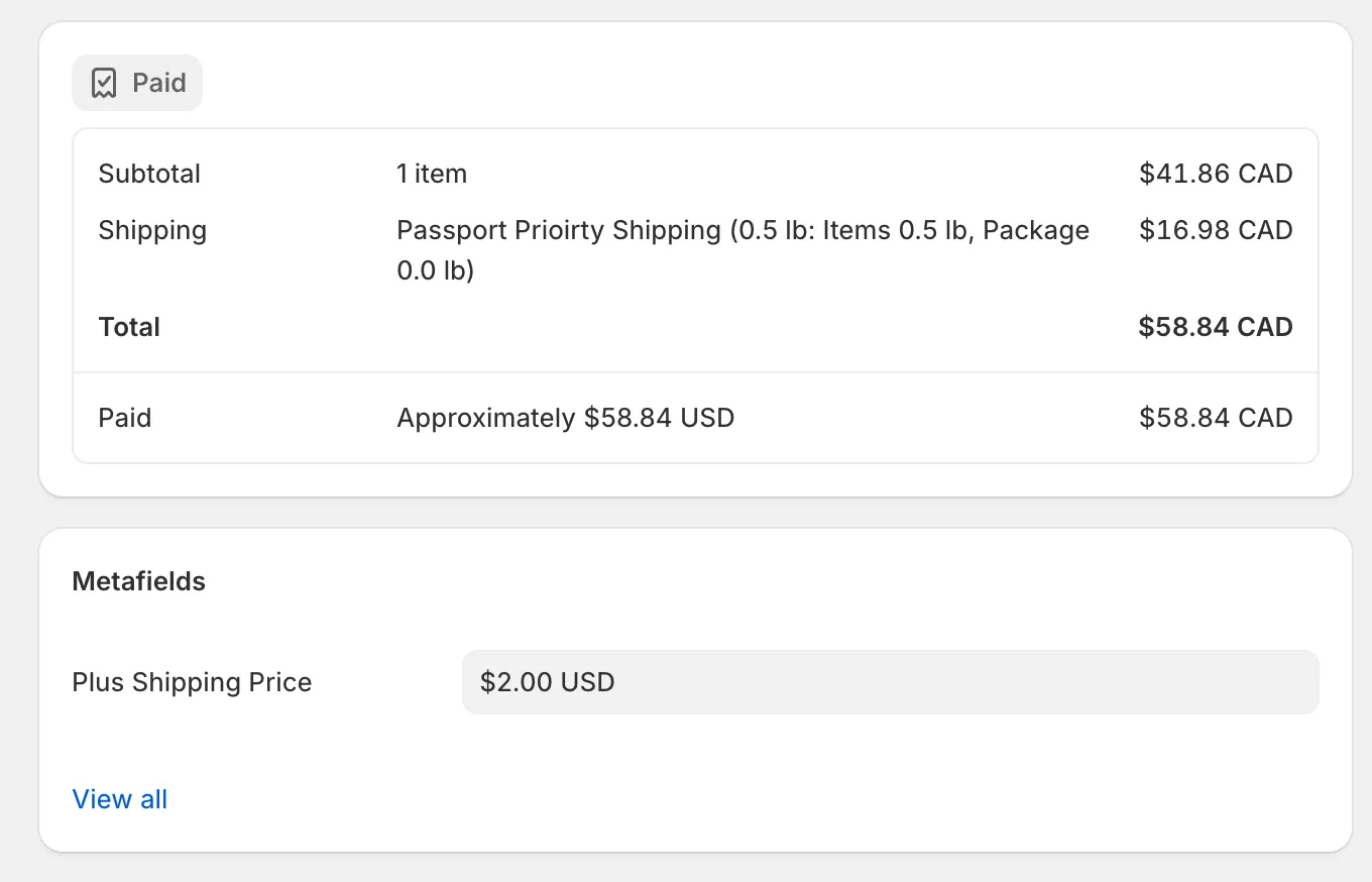 Shopify Admin