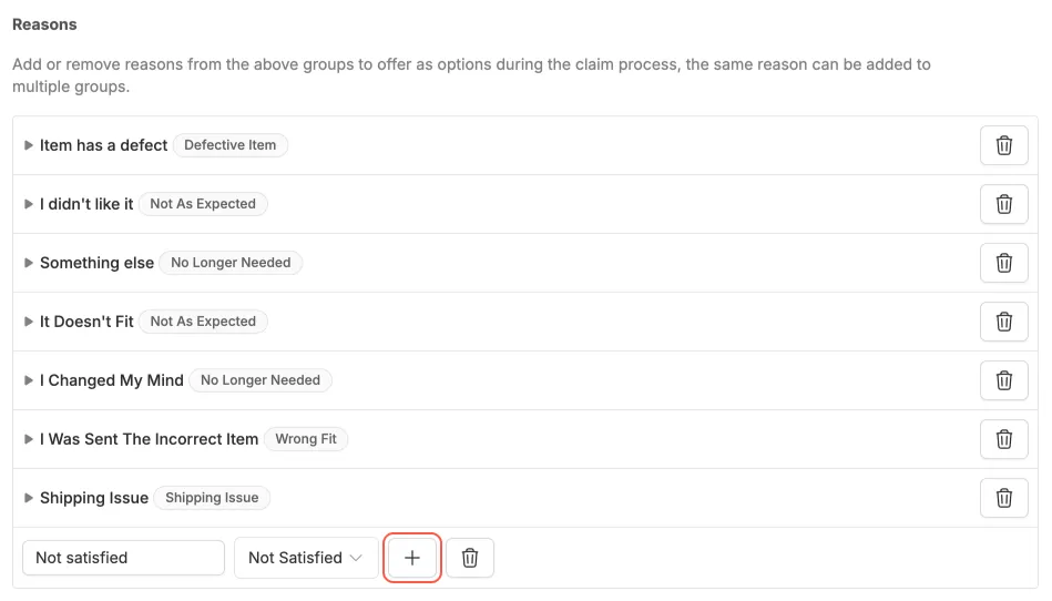 Name and category screenshot